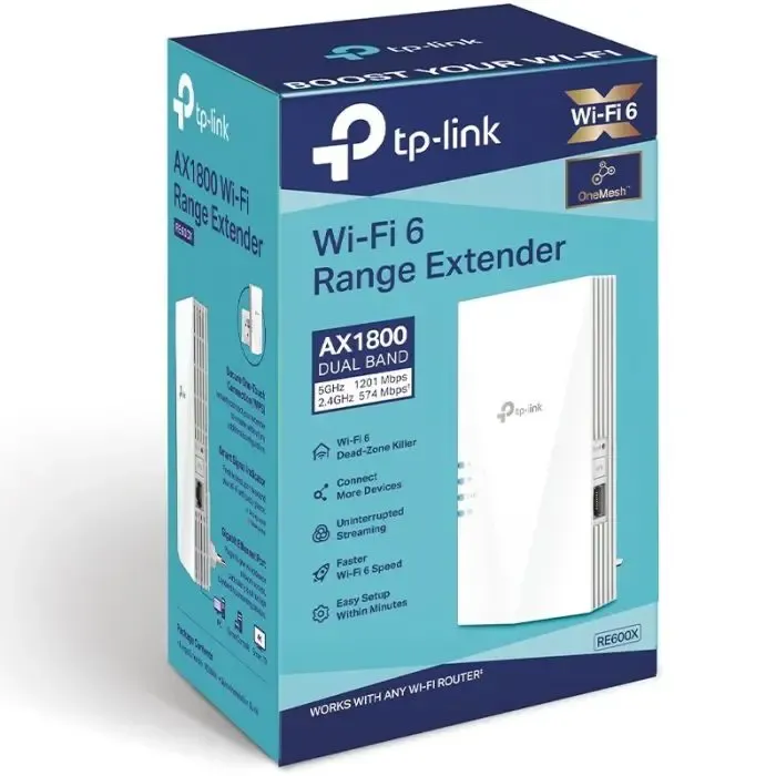 tp-link re600x ax1800 wifi 6 range extender - slika 4