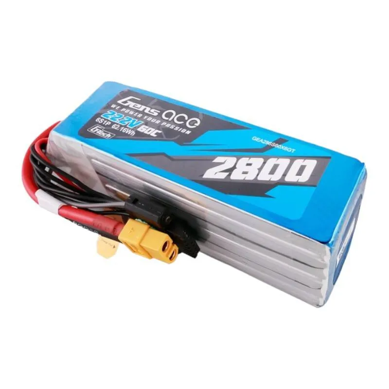 gens ace g-tech 2800mah 22.2v 60c 6s1p lipo battery pack with xt60 plug - slika 3