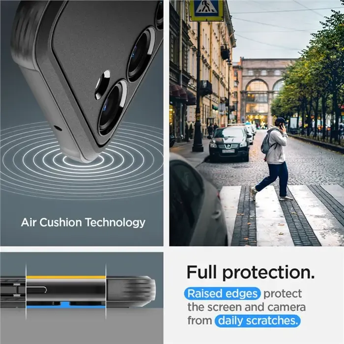 spigen rugged armor, zaštitna maska za telefon, crna - samsung galaxy s23+ - slika 4