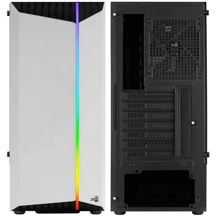aerocool bionic v1 midi-tower, rgb, kaljeno staklo - crno/bijelo accm-pv34013.21 - slika 2