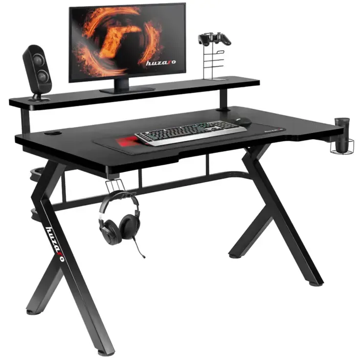 huzaro hero 5.0 computer desk black - slika 1