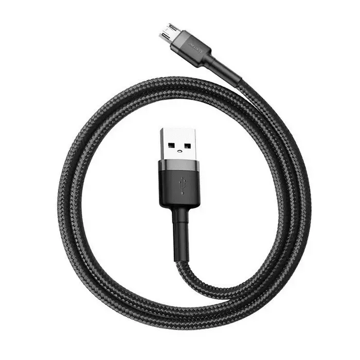 baseus cafule 2.4a 1m micro usb cable (grey/black) - slika 2