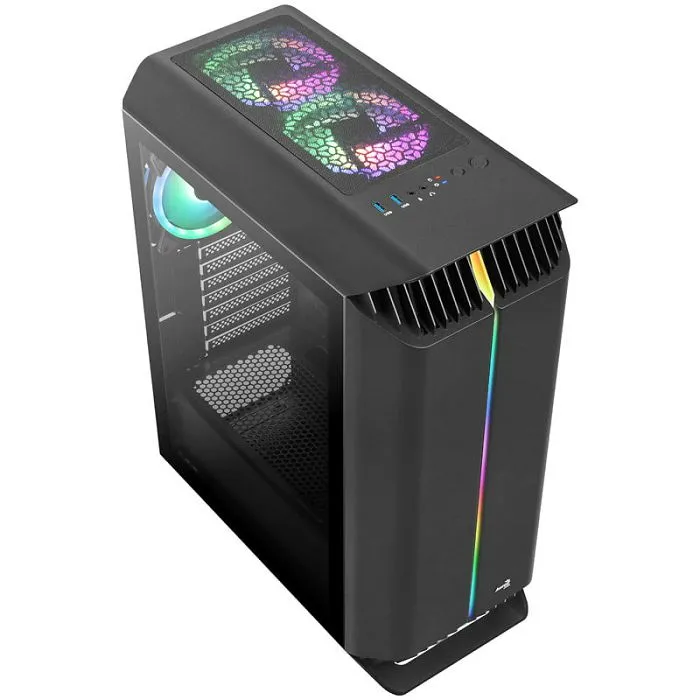 aerocool gladiator duo midi-tower kućište - crno window accm-pb27033.11 - slika 2