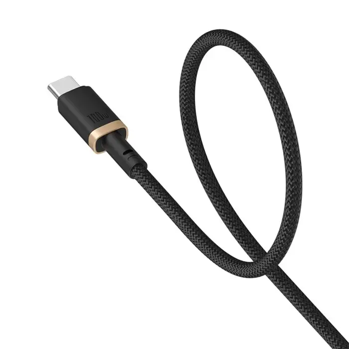 baseus dura type c to type c 100 w fast charging cable 1 m black, gold - slika 3