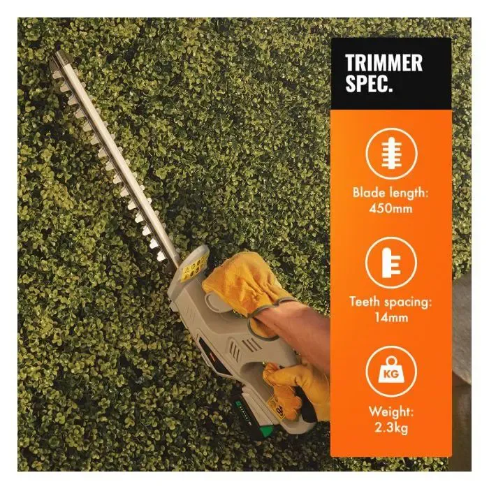 vonhaus cordless shrub shears f-series - slika 3