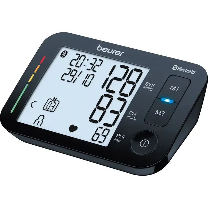 beurer bm 54 upper arm blood pressure monitor (black, bluetooth) - slika 2