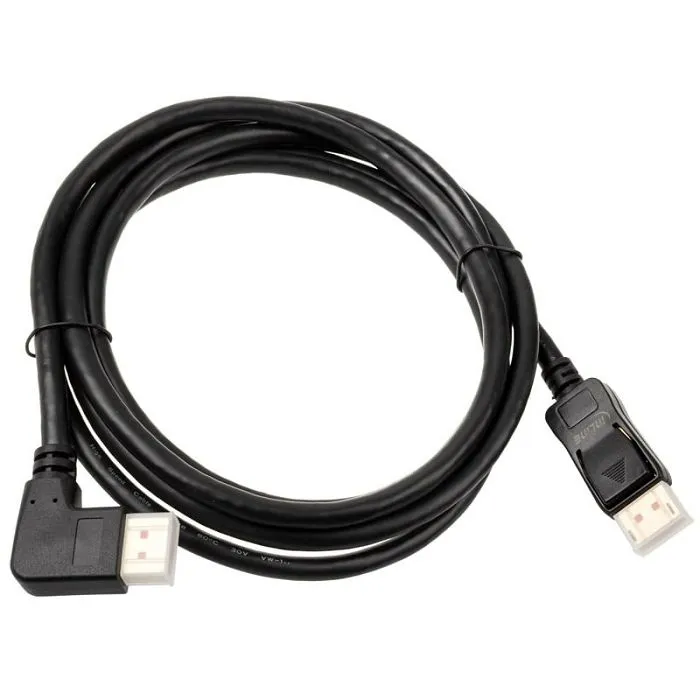 inline 8k (uhd-2) displayport kabel, links gewinkelt, black - 2m 17152l - slika 2