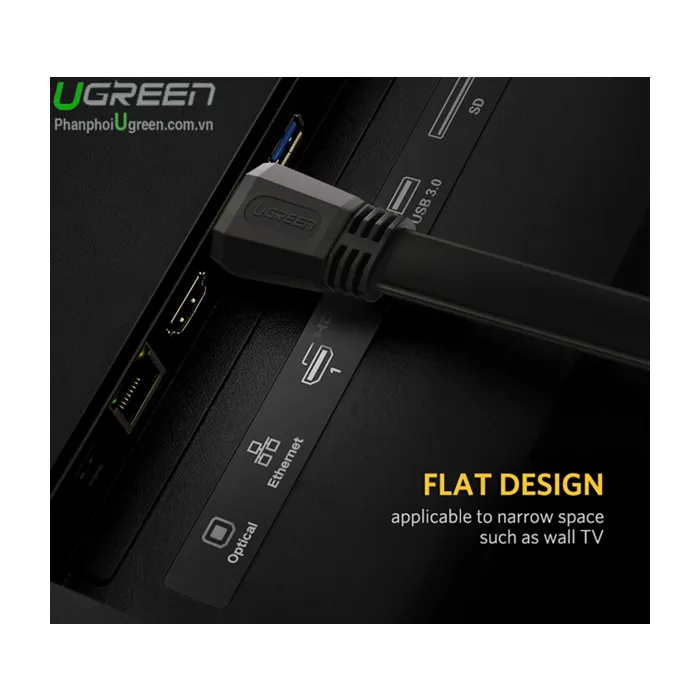 ugreen hdmi 2.0 flat cable 5m - box - slika 3