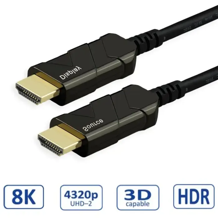 roline hdmi 8k ultra hd aktivni, optički kabel (aoc), m/m, 30 m - slika 3