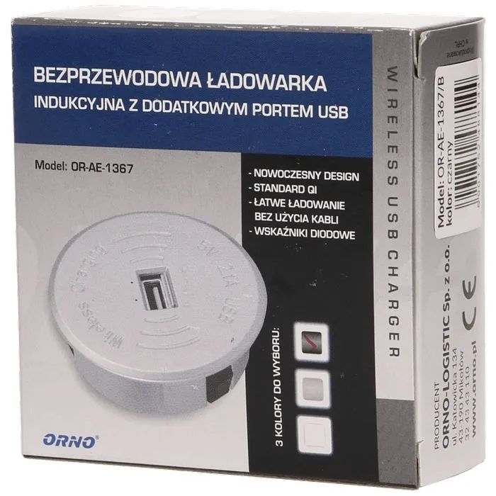 orno bežični punjač sa usb utorom, ugradbena - or-ae-1367/b - slika 3
