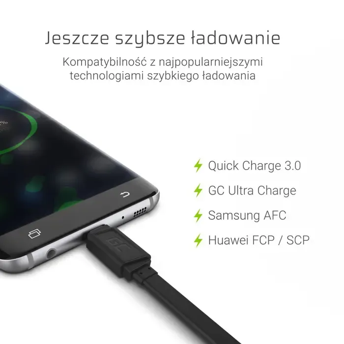 green cell kabgc03 usb cable 0.25 m usb a usb c black - slika 2