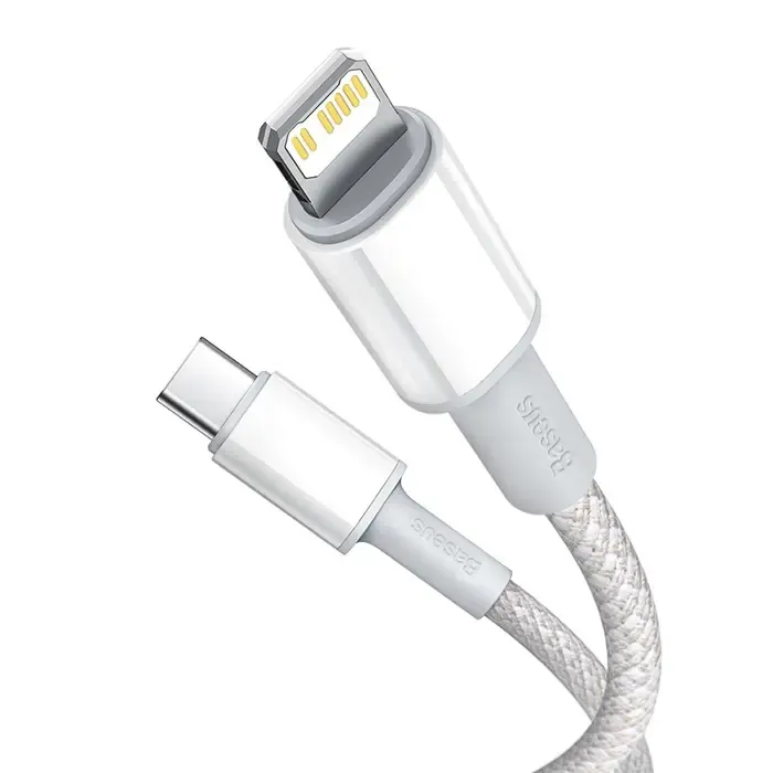 baseus usb-c to lightning cable 20w, 5a, 1m(white) - slika 3