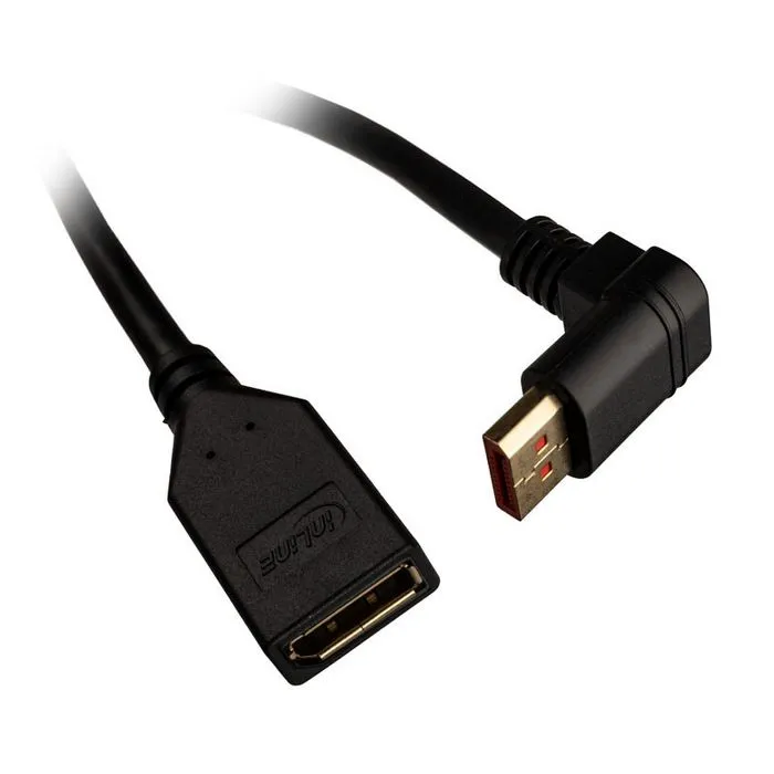 inline displayport adapter cable, 8k4k, angled upwards - 0.15m 17159o - slika 2