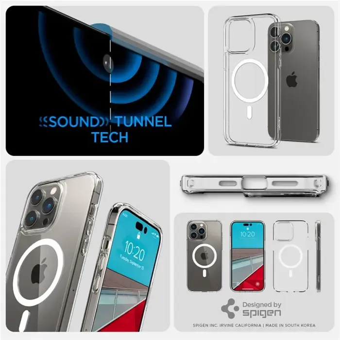 spigen ultra hybrid magsafe, zaštitna maska za telefon, bijela - iphone 14 pro max - slika 5