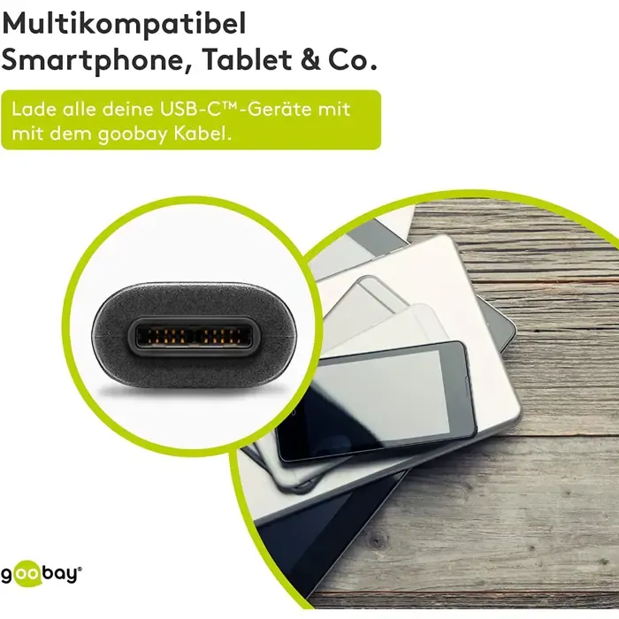 goobay usb-a 3.0 plug > usb-c plug reversible, cable (black, 3 meters) - slika 5