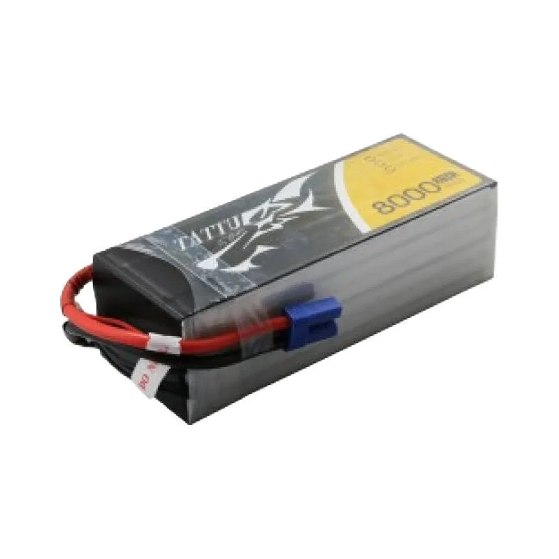 tattu 8000mah 22.2v 25c 6s1p lipo battery pack with ec5 - slika 1