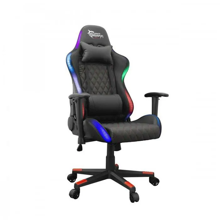 white shark rgb gaming stolica thunderbolt crna - slika 1