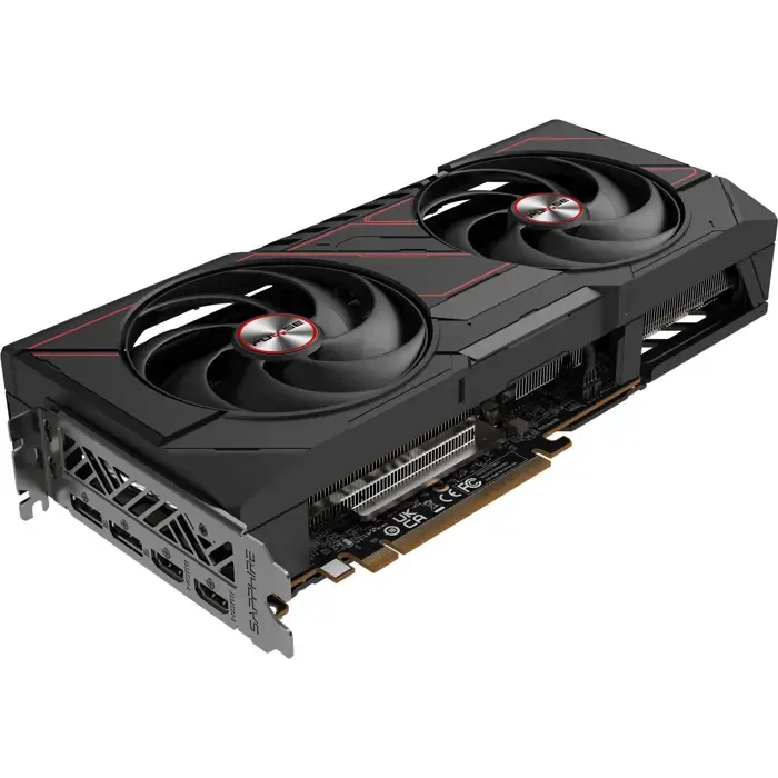 sapphire radeon rx 9070 gre pulse gaming oc (black, rdna4, gddr6, 2x displayport, 2x hdmi) - slika 2
