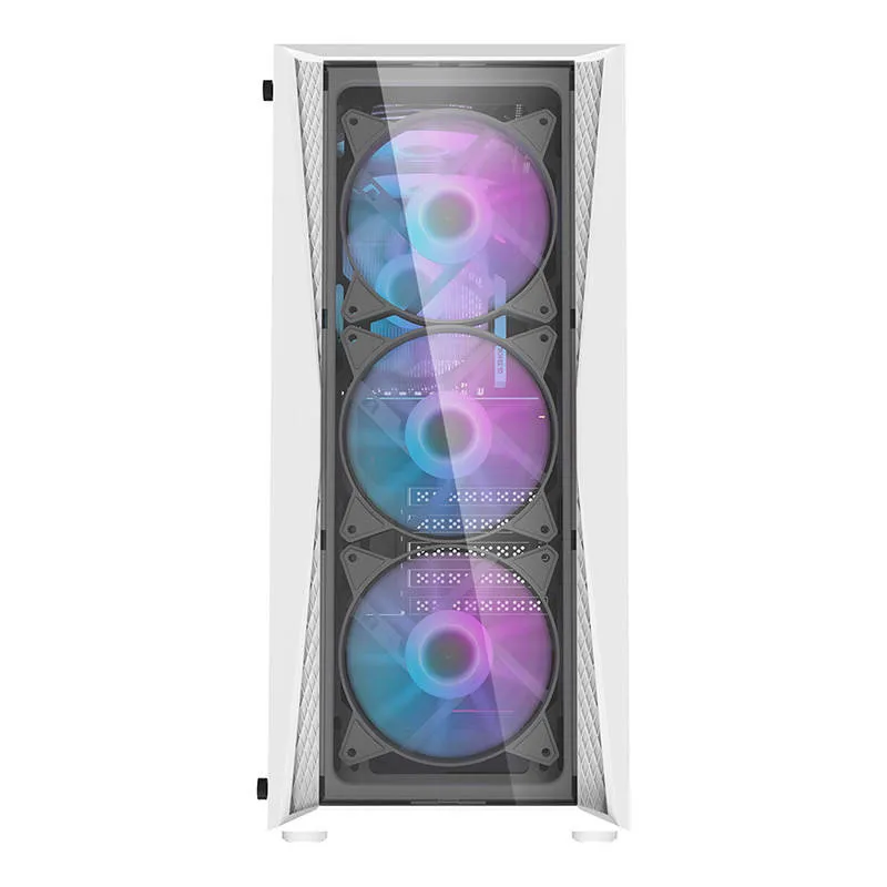 darkflash dk352 plus computer case (black and white) + 4 argb fans - slika 2