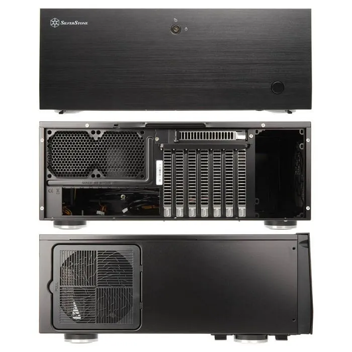 silverstone sst-gd07b usb 3.0 grandia desktop kućište - crno sst-gd07b usb 3.0 - slika 1