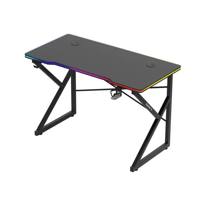 biurko gamingowe huzaro hero 1.7 rgb black - slika 5