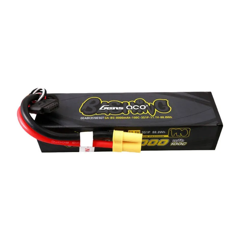 gens ace g-tech 8000mah 11.1v 100c 3s1p lipo battery pack with ec5-bashing series - slika 2
