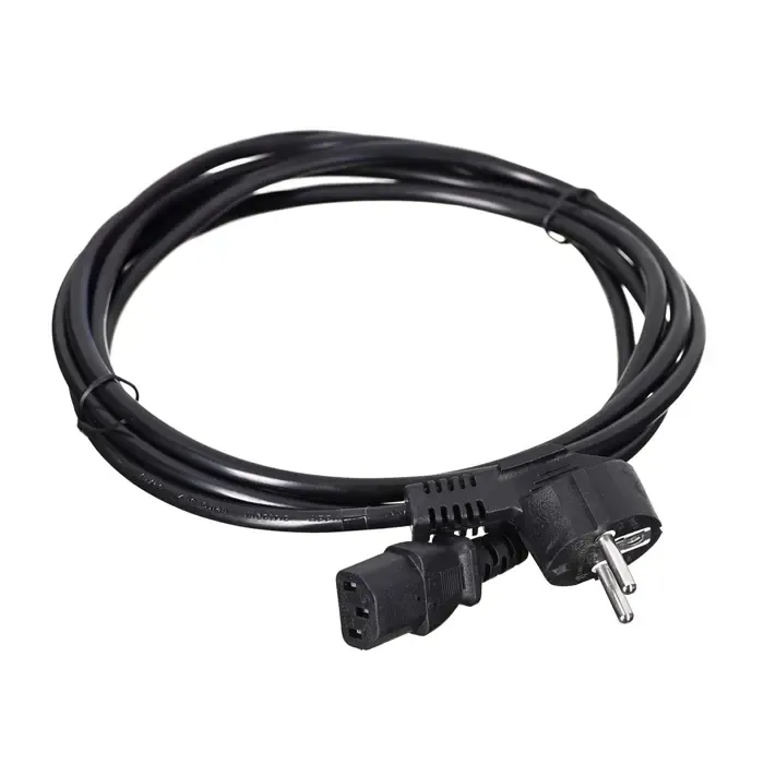 savio cl-146 power cable schuko iec c13, 3 m, black - slika 2