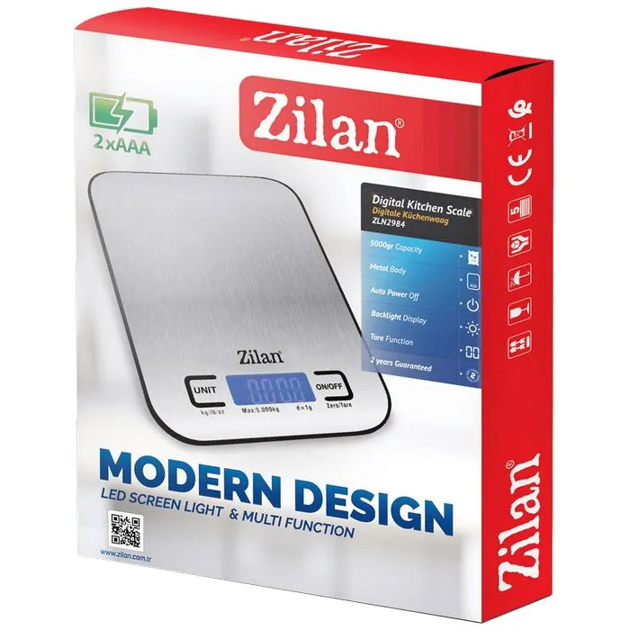 zilan vaga kuhinjska, do 5 kg., inox - zln2984 - slika 4