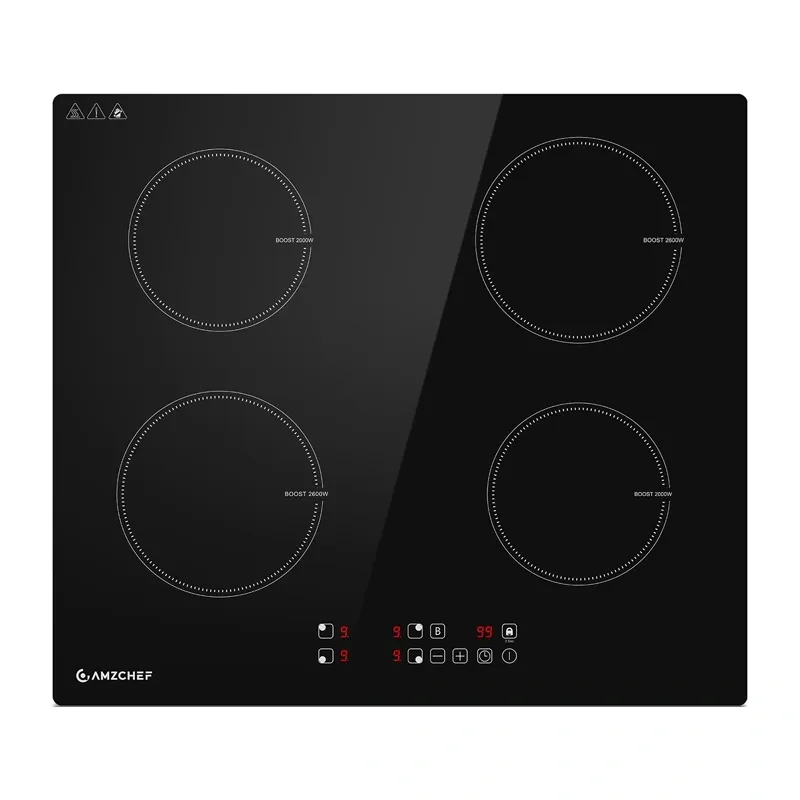 amzchef ce-t-74ib4xyzf-cs 4-zone induction cooktop - slika 1