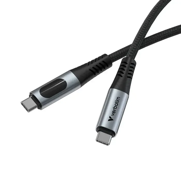 verbatim sync & charge kabel usb c na usb c 100w zaslon 120 cm - slika 3