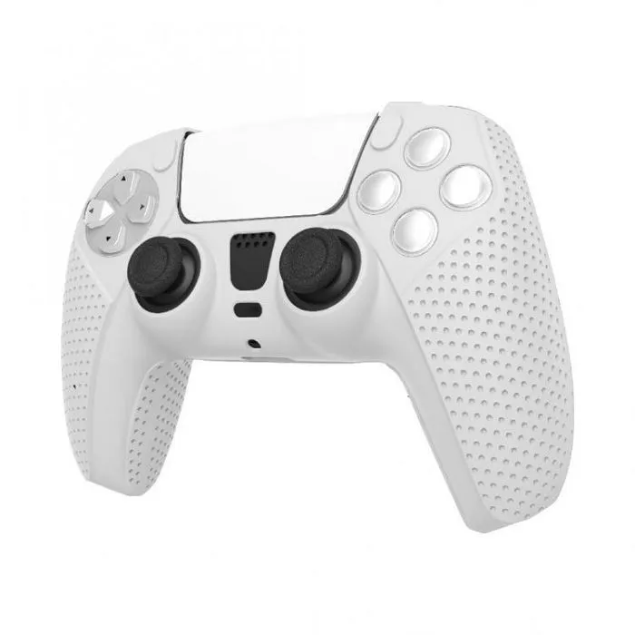 white shark ps5 silikonska navlaka s5-541 body lock bijela - slika 4
