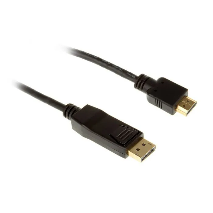 inline displayport zu hdmi konverter kabel, black - 3m 17183 - slika 2