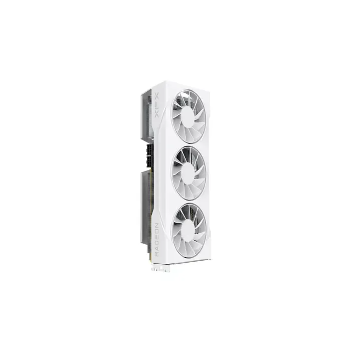 xfx swift rx 9070gre white tri-fan 12gb graphics card - slika 2