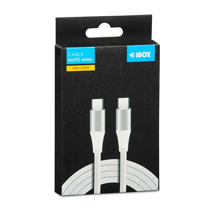 ibox ikutc usb-c cable 60w 1m white - slika 3