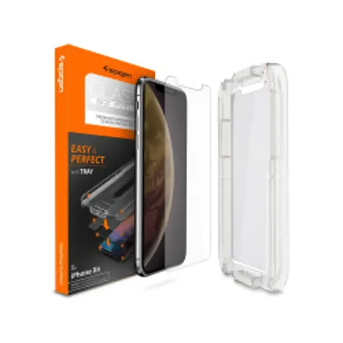 spigen glas.tr ez fit, zaštitno staklo za telefon - iphone xr - slika 1
