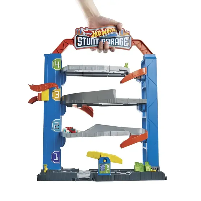 hot wheels city stunt garage, gnl70 mattel - slika 3