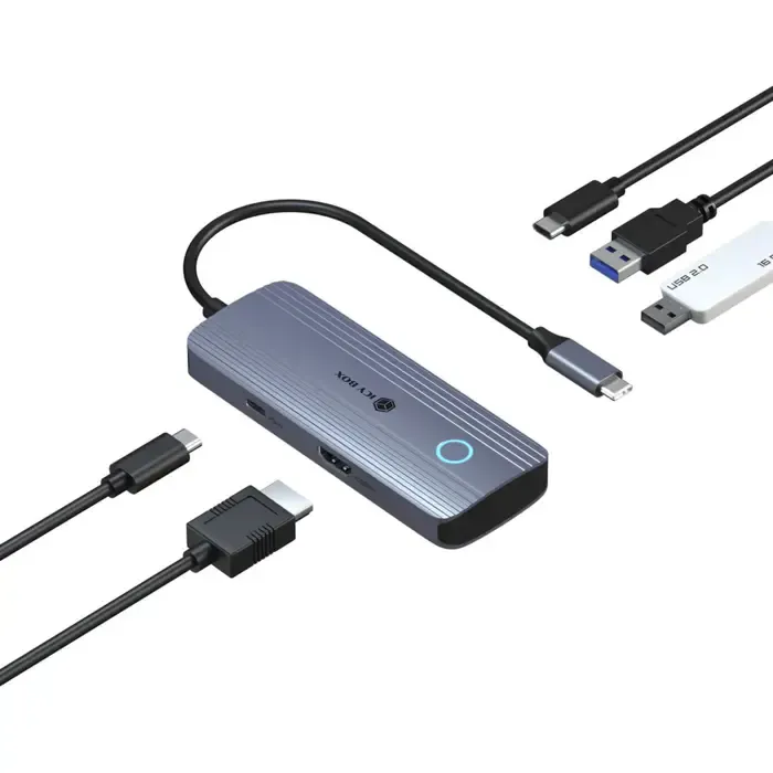 icy box ib-dk4081-so (aluminum, pd, hdmi, usb-c, usb-a) - slika 2