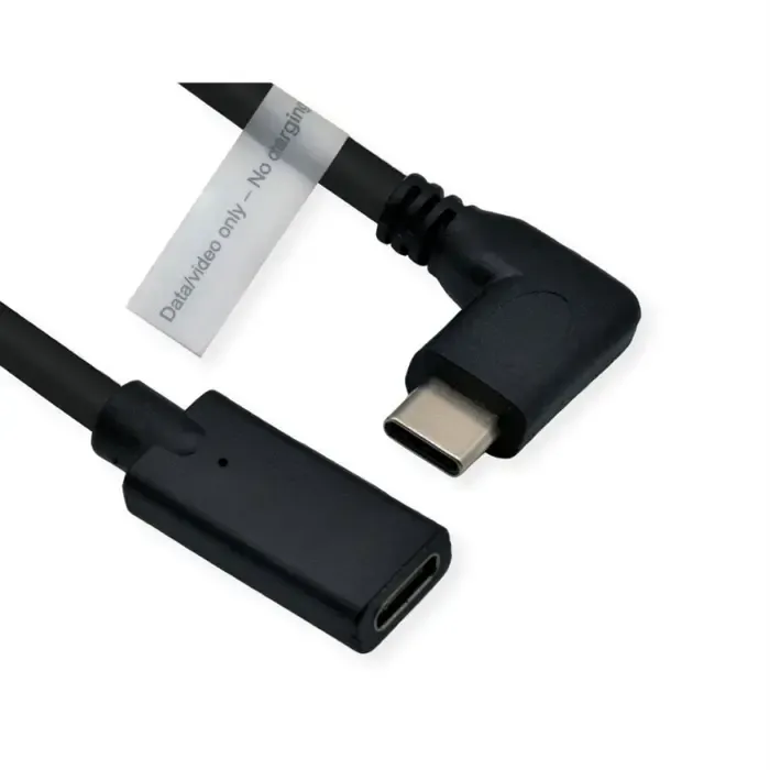 roline usb-c produžni kabel (dp alt mode) c-c, m- kutni/f, 2m - slika 3