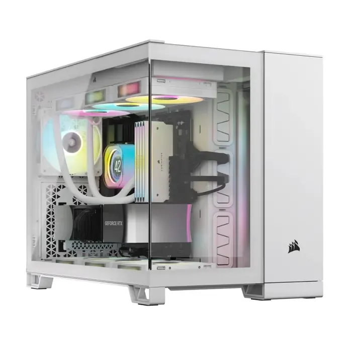 corsair 2500x rgb micro tower white - slika 3