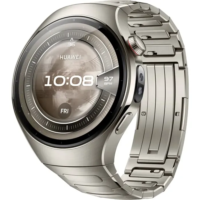 huawei watch 5 46mm (rates-l29m), smartwatch silver, titanium strap, titanium case - slika 3
