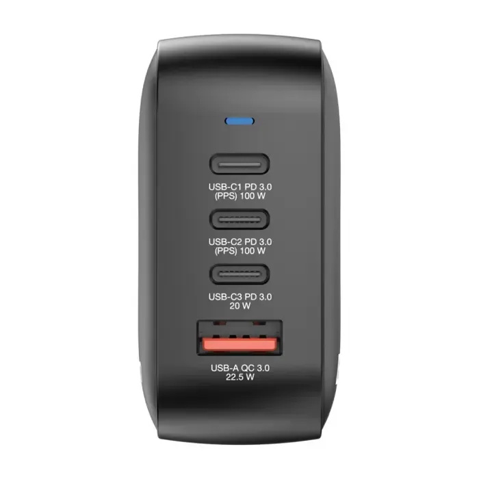verbatim mini gan zidni punjač 100 w, pd, qc 3.0, 3xusb-c, 1 x usb-a - slika 2