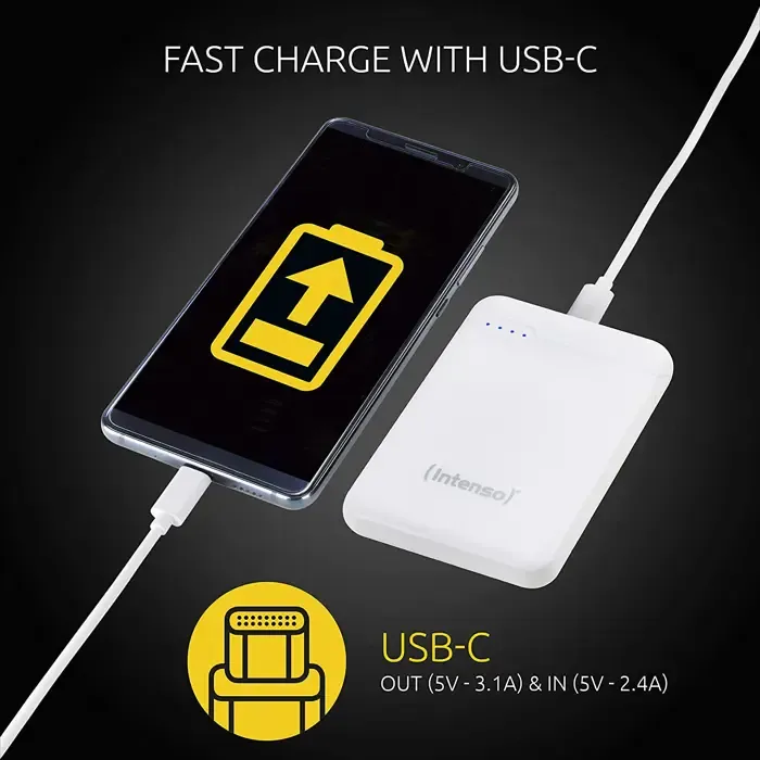 intenso xs5000, power bank (white, 5000 mah) - slika 5