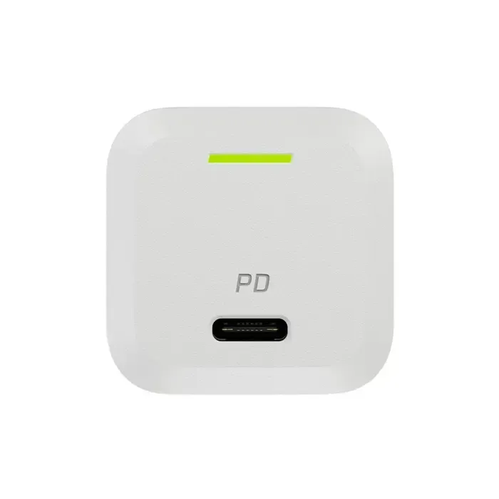 usb charger green cell powergan 33 w pd 3.0 qc 3.0 1x usb-c white - slika 5