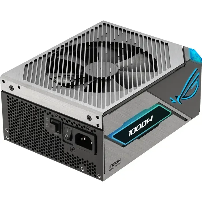 asus rog thor 1000w platinum iii e (black, 1x 12 pin high power gpu, 4x pcie, cable management, 1000 watts) - slika 2