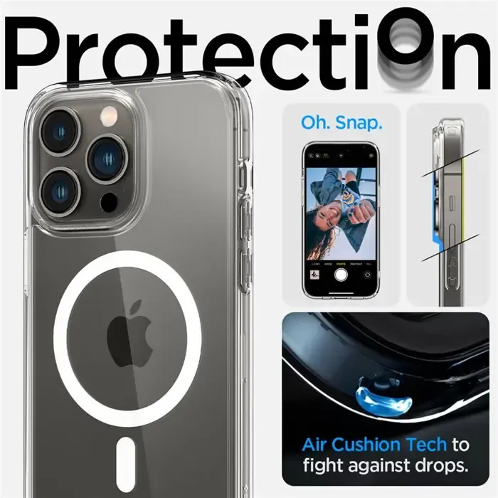 spigen ultra hybrid magsafe, zaštitna maska za telefon, bijela - iphone 14 pro max - slika 4