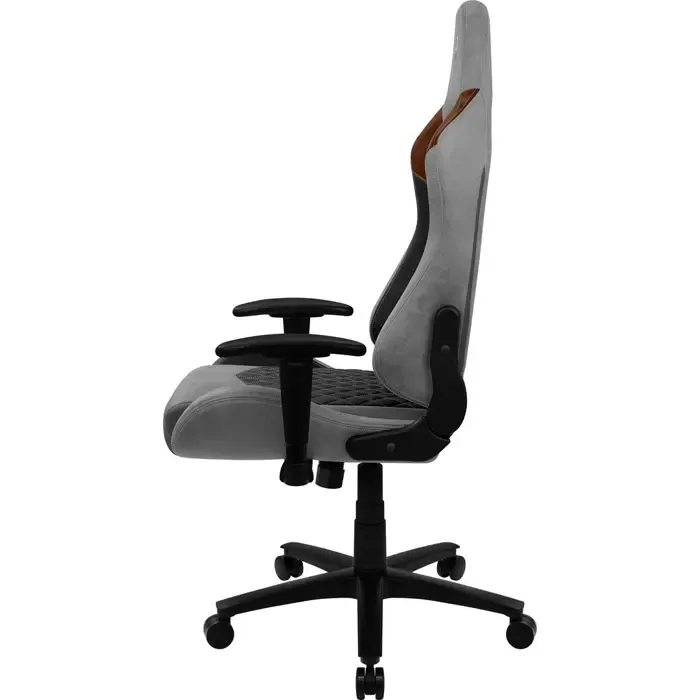aerocool duke aerosuede universal gaming chair black, brown, grey - slika 4