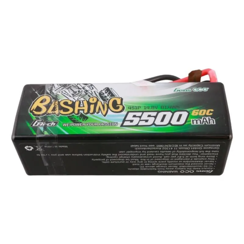 gens ace g-tech 5500mah 4s1p 14.8v 60c hardcase rc car lipo battery - slika 1