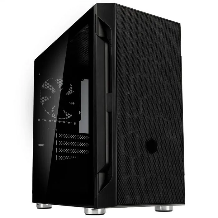 silverstone fara h1m, kaljeno staklo - crno sst-fah1mb-g - slika 2