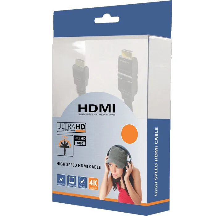 zed electronic hdmi kabel, 1.8 met, ver. 1.4, 4k, 3d, hec, hdcp, arc - hdmi2/1.8 - slika 3