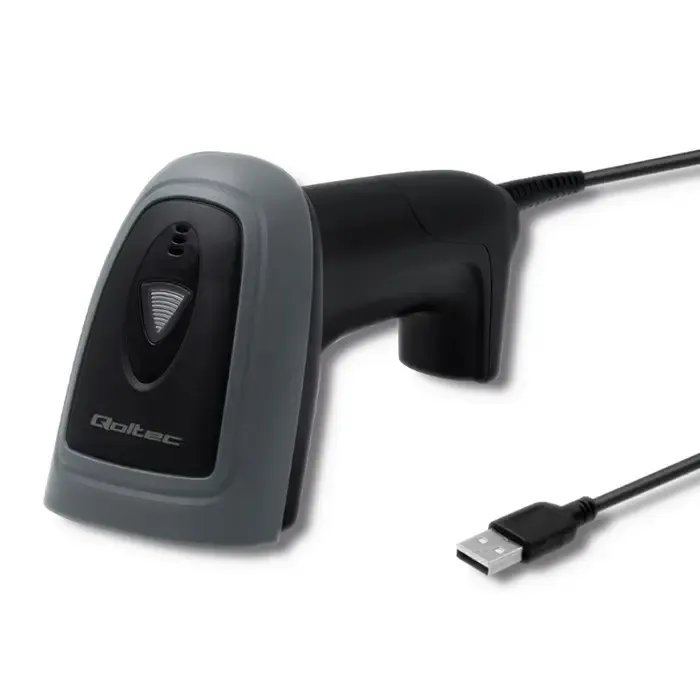 qoltec 50863 wired qr & barcode scanner | usb - slika 2